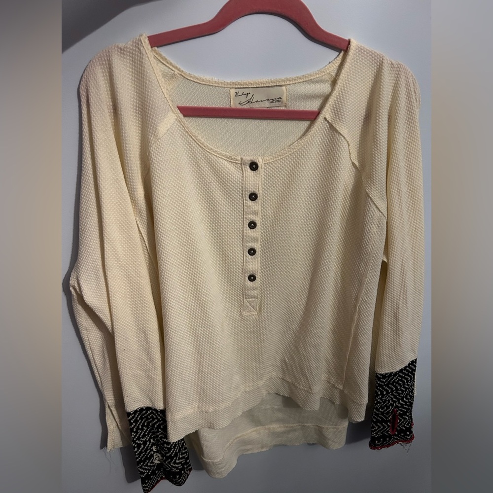 Vintage Havana Large Free People Style Long Sleeve Shirt